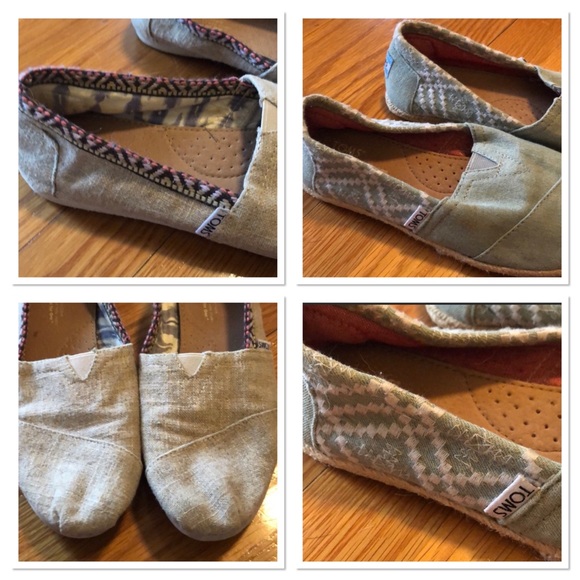 2 Pair Toms size 7.5 - Picture 2 of 2